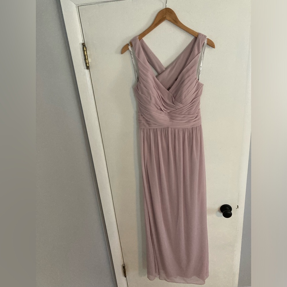 Dusty Pink David’s Bridal Bridesmaids dress